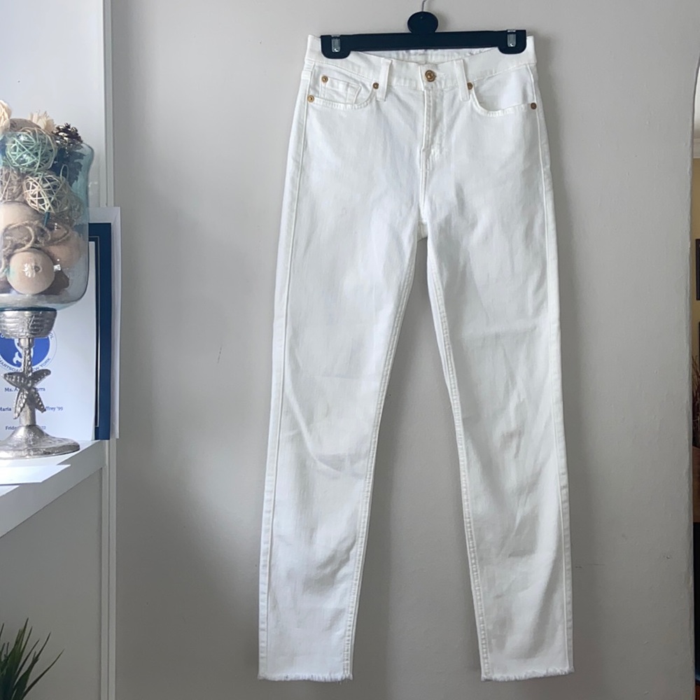 7 For All Mankind white jeans!